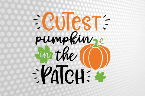 Cutest Pumpkin In The Patch SVG | Kids svg | Pumpkin tshirt | Kids halloween svg | Kids shirt svg SVG 1uniqueminute 