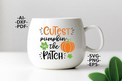 Cutest Pumpkin In The Patch SVG | Kids svg | Pumpkin tshirt | Kids halloween svg | Kids shirt svg SVG 1uniqueminute 