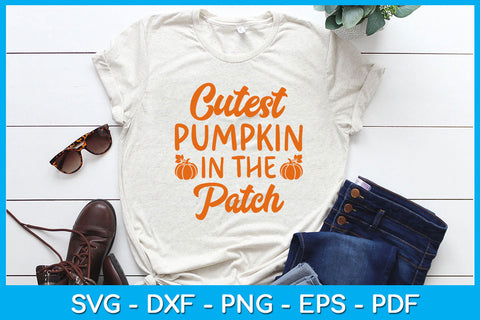 Cutest Pumpkin In The Patch SVG PNG PDF Cut File SVG Creativedesigntee 