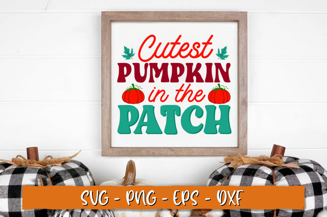 Cutest pumpkin in the patch SVG, Retro Fall SVG Shetara Begum 