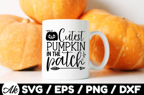 Cutest pumpkin in the patch svg SVG akazaddesign 