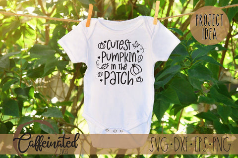 Cutest Pumpkin in the Patch SVG SVG Caffeinated SVGs 