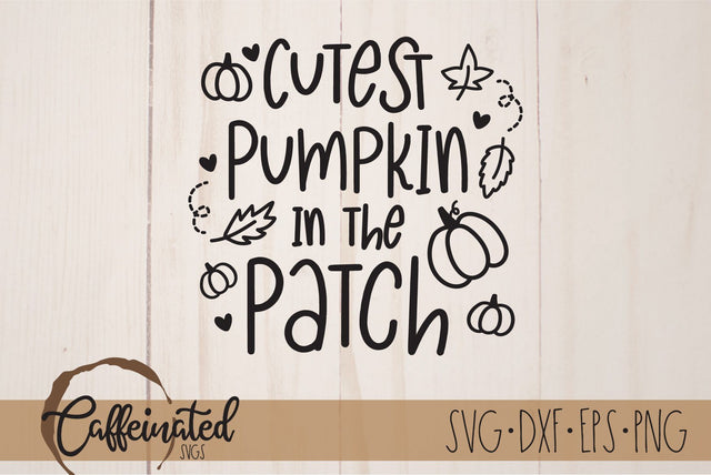 Cutest Pumpkin in the Patch SVG SVG Caffeinated SVGs 