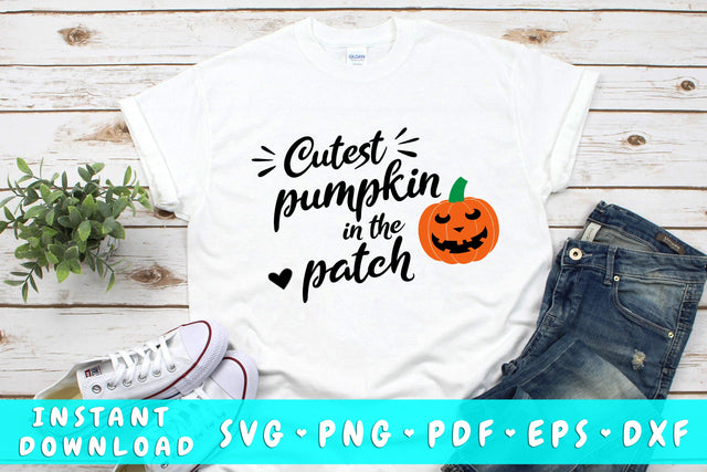Cutest Pumpkin In The Patch SVG SVG HappyDesignStudio 
