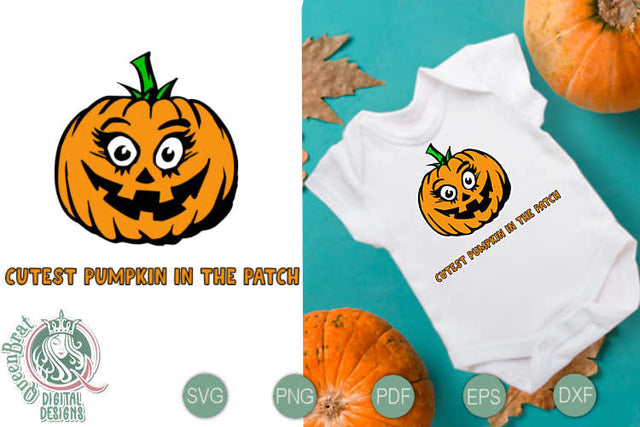 Cutest Pumpkin Patch SVG SVG QueenBrat Digital Designs 