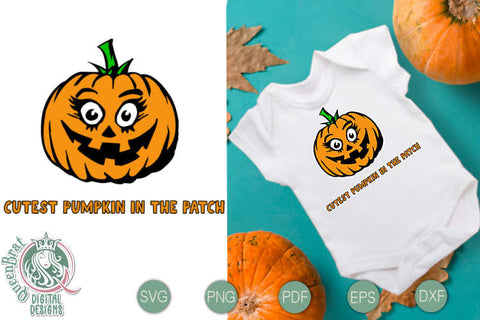 Cutest Pumpkin Patch SVG SVG QueenBrat Digital Designs 