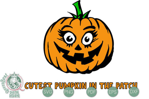 Cutest Pumpkin Patch SVG SVG QueenBrat Digital Designs 