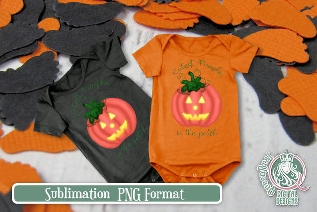 Cutest Pumpkin Sublimation Sublimation QueenBrat Digital Designs 