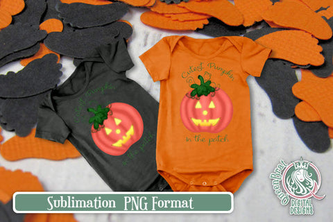 Cutest Pumpkin Sublimation Sublimation QueenBrat Digital Designs 
