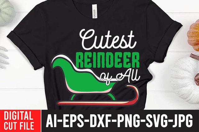 Cutest Reindeer Of All SVG Cut File SVG BlackCatsMedia 