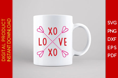 Cutest XOXO Love Valentine’s SVG PNG EPS Cut File SVG Creativedesigntee 