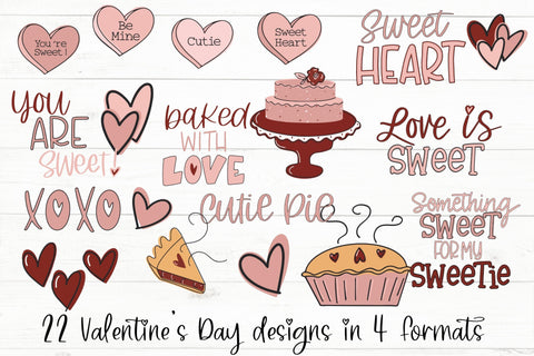 Cutie Pie Valentine SVG Bundle, Be Mine SVG, Love Clipart, Cute SVG files for Cricut SVG Designing Digitals 