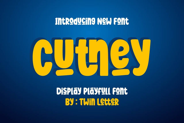 Cutney Font twinletter 