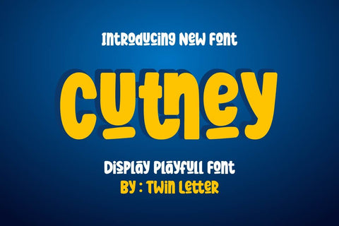 Cutney Font twinletter 