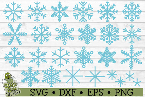 Cuttable Snowflakes SVG Bundle SVG Crunchy Pickle 