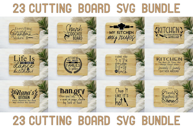 Cutting Board Bundle SVG Creativeart88 