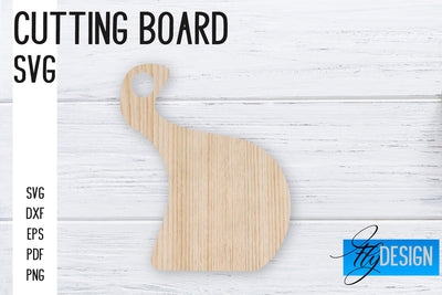 Cutting Board Laser Cut SVG | Kitchen SVG Design | CNC files SVG Fly Design 