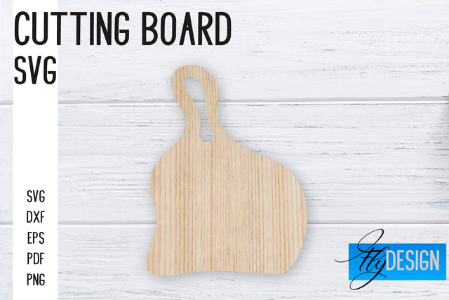 Cutting Board Laser Cut SVG | Kitchen SVG Design | CNC files SVG Fly Design 