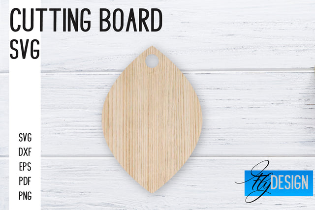 Cutting Board Laser Cut SVG | Kitchen SVG Design | CNC files SVG Fly Design 