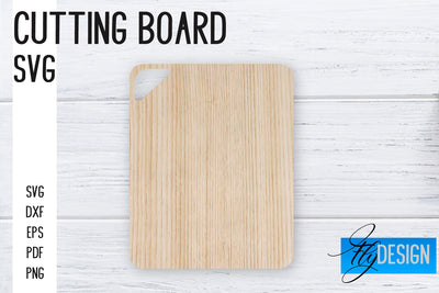 Cutting Board Laser Cut SVG | Kitchen SVG Design | CNC files SVG Fly Design 