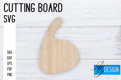 Cutting Board Laser Cut SVG | Kitchen SVG Design | CNC files SVG Fly Design 