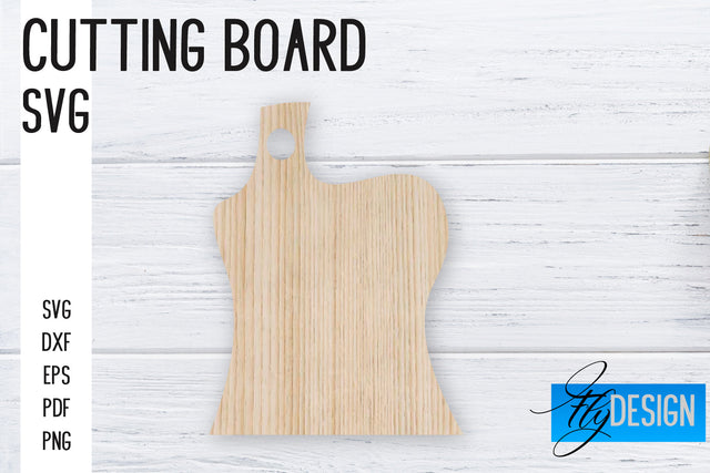 Cutting Board Laser Cut SVG | Kitchen SVG Design | CNC files SVG Fly Design 