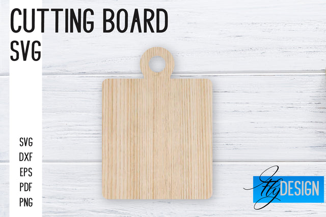 Cutting Board Laser Cut SVG | Kitchen SVG Design | CNC files SVG Fly Design 