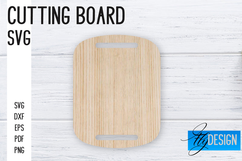 Cutting Board Laser Cut SVG | Kitchen SVG Design | CNC files SVG Fly Design 