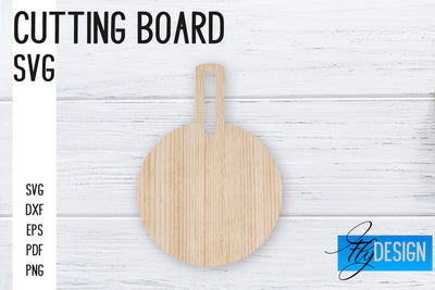 Cutting Board Laser Cut SVG | Kitchen SVG Design | CNC files SVG Fly Design 