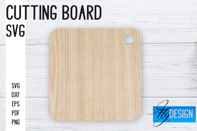 Cutting Board Laser Cut SVG | Kitchen SVG Design | CNC files SVG Fly Design 