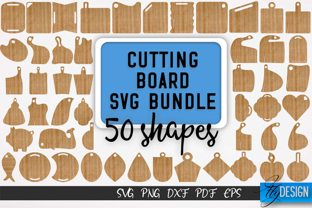 Cutting Board Laser Cut SVG | Kitchen SVG Design | CNC files SVG Fly Design 