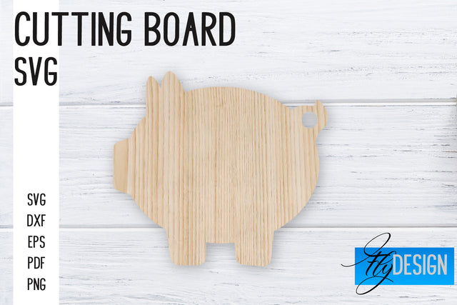 Cutting Board Laser Cut SVG | Kitchen SVG Design | CNC files SVG Fly Design 