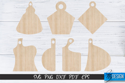 Cutting Board Laser Cut SVG | Kitchen SVG Design | CNC files SVG Fly Design 