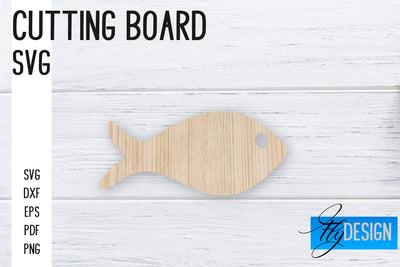 Cutting Board Laser Cut SVG | Kitchen SVG Design | CNC files SVG Fly Design 