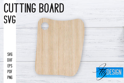 Cutting Board Laser Cut SVG | Kitchen SVG Design | CNC files SVG Fly Design 