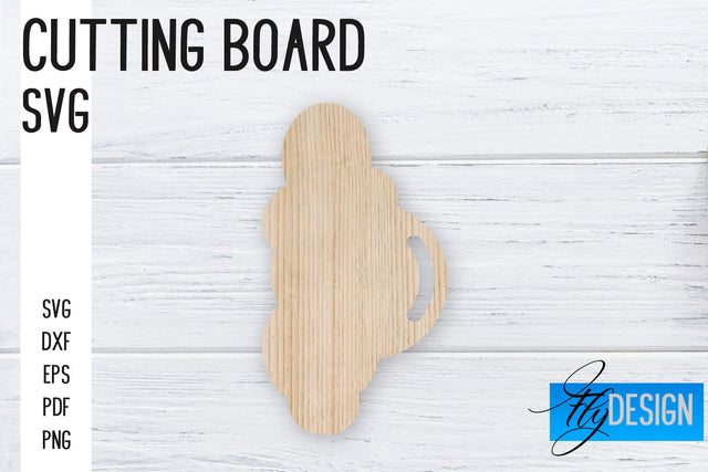 Cutting Board Laser Cut SVG | Kitchen SVG Design | CNC files SVG Fly Design 