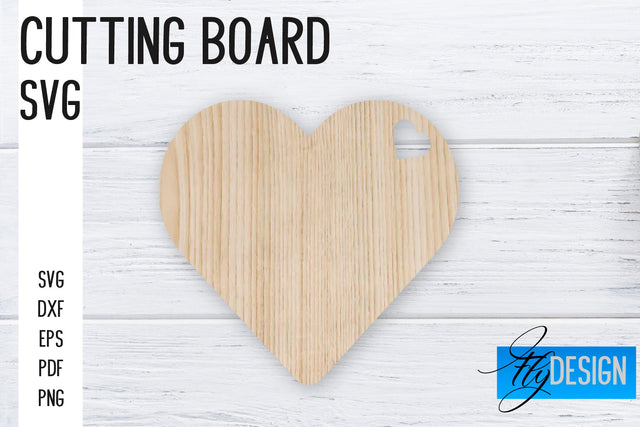 Cutting Board Laser Cut SVG | Kitchen SVG Design | CNC files SVG Fly Design 