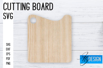 Cutting Board Laser Cut SVG | Kitchen SVG Design | CNC files SVG Fly Design 