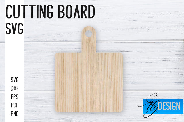 Cutting Board Laser Cut SVG | Kitchen SVG Design | CNC files SVG Fly Design 