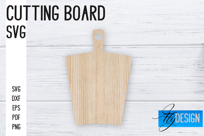Cutting Board Laser Cut SVG | Kitchen SVG Design | CNC files SVG Fly Design 