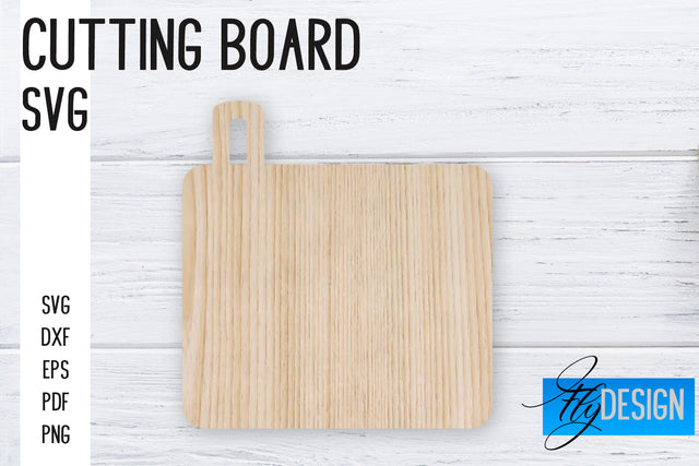 Cutting Board Laser Cut SVG | Kitchen SVG Design | CNC files SVG Fly Design 