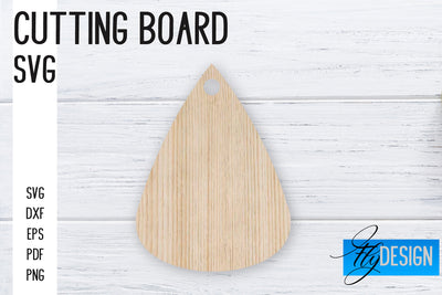 Cutting Board Laser Cut SVG | Kitchen SVG Design | CNC files SVG Fly Design 