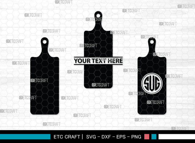 Cutting Board Monogram SVG | Kitchen Board Svg | Cutting Boards With Handle Svg | Kitchen Cutting Board Svg | Cooking Board Svg | Cutting Board Monogram SVG ETC Craft 