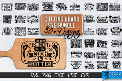 Cutting Board SVG Bundle | Kitchen SVG | Funny Quotes vol.2 SVG Fly Design 