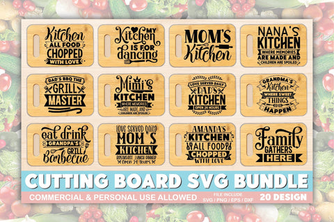 Cutting Board SVG Bundle SVG Ariyan 