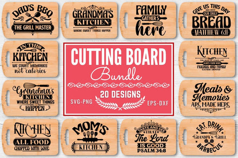Cutting Board SVG Bundle SVG DESIGNISTIC 