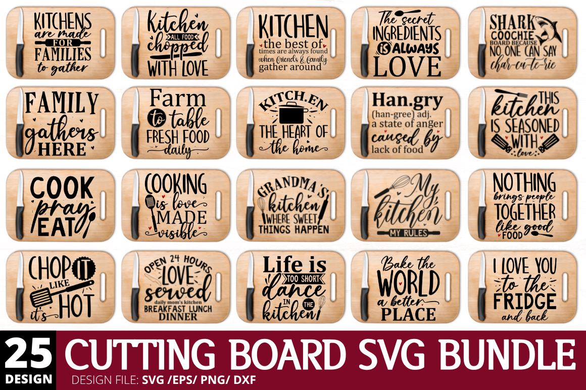 Meat Temperature Chart Svg, Cutting Board Svg Perfect Gift for