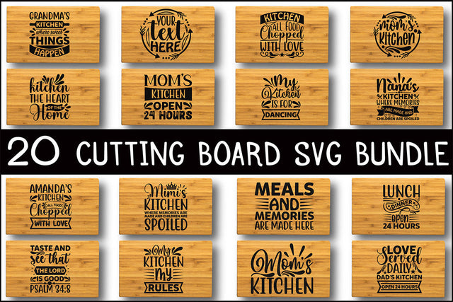 Cutting Board Svg Bundle SVG Rupkotha 