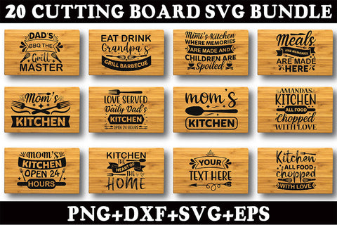 Cutting Board Svg Bundle SVG Rupkotha 