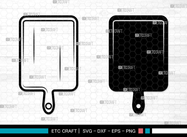 Cutting Board SVG, Cooking Board Svg, Chopping Board Svg, Kitchen Board Svg, Cutting Board And Knife Svg, Cutting Board SVG ETC Craft 